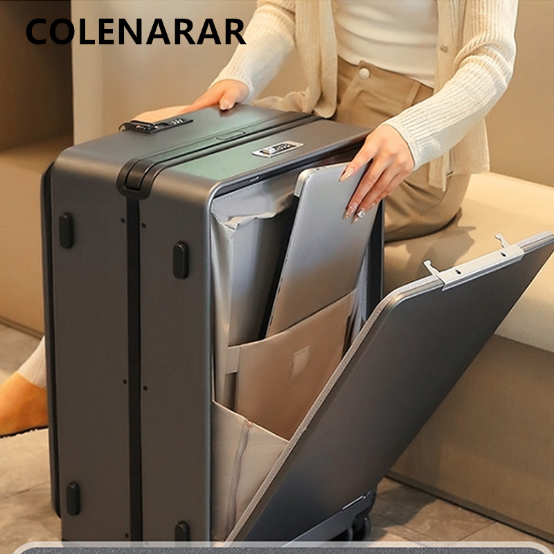 COLENARA 20インチ24インチ26インチ大容量女性用 - Front Opening Laptop Luggage 24 Inch のレビューと価格