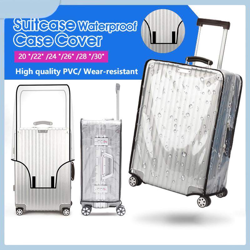 防水透明スーツケースカバー。PVC製で、防塵・耐摩耗性に優れ - Luggage Protective Cover Transparent のレビューと価格